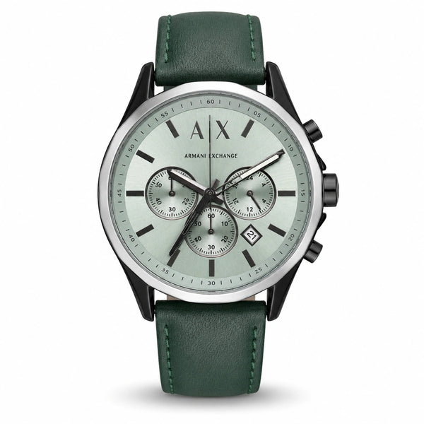 A|X Armani Exchange Signature Green Multi-Dial Men’s Watch – Green Strap