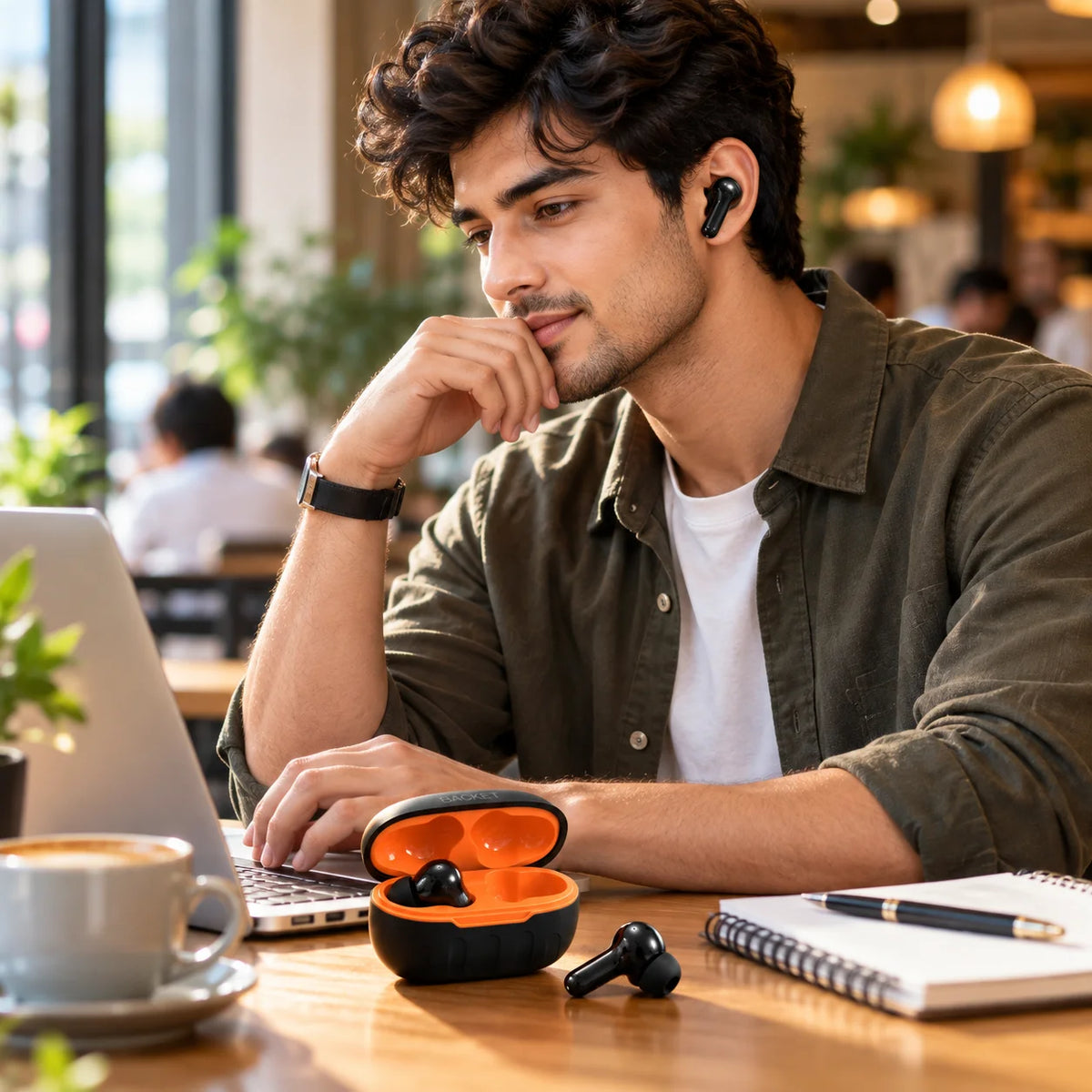 BACKET AIRPRO Wireless Earbuds – High Bass, 48 Hours Playback & Fast Charging