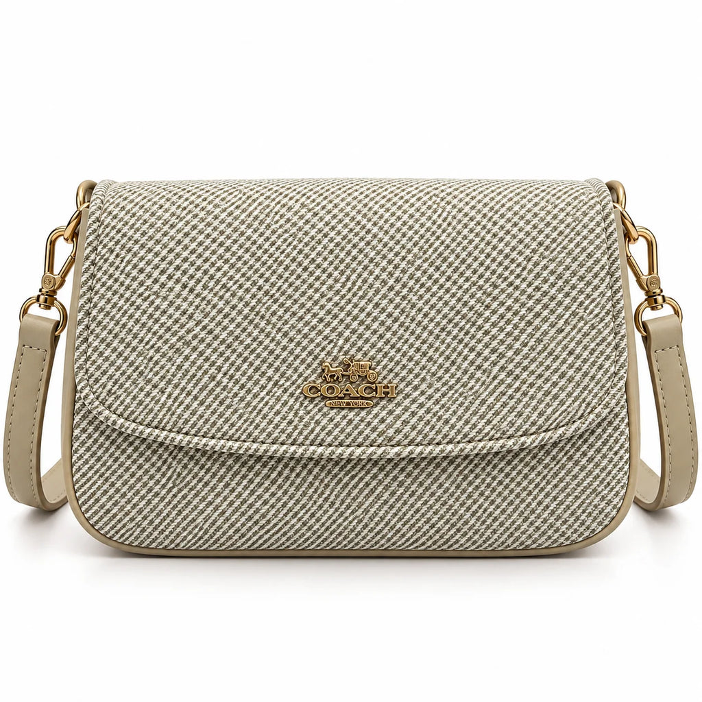 Rayvon Women's Beige Patterned Shoulder & Crossbody Bag