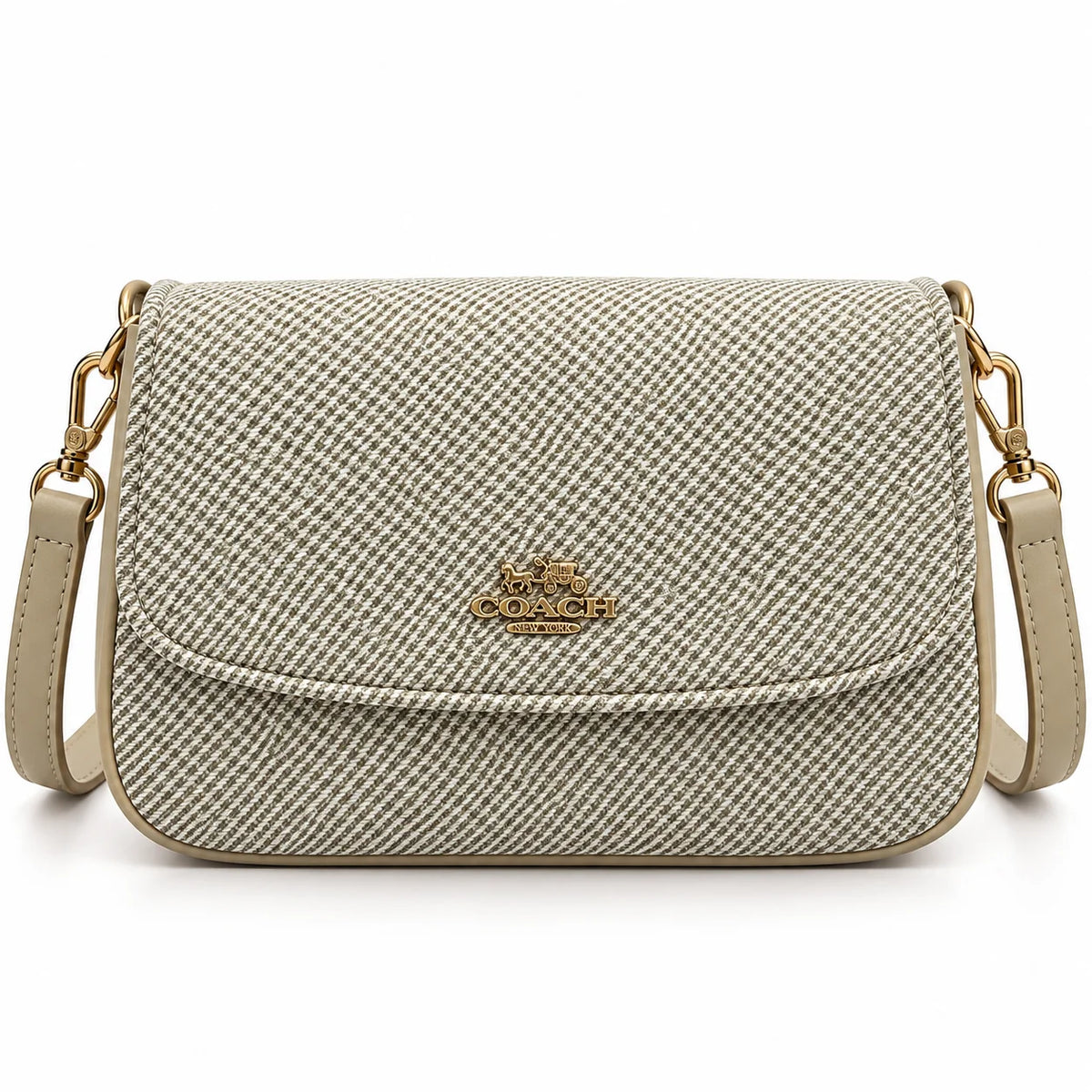 Rayvon Women's Beige Patterned Shoulder & Crossbody Bag