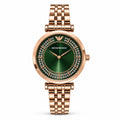Emporio Armani Emerald Luxe Women's Watch | Rose Gold Crystal Analog Watch | Premium Bracelet Watch