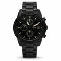 Fossil Blackout Statement Multi-Dial Men's Watch – All Black Metal Bracelet