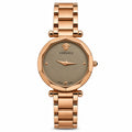 Versace Women's Rose Gold Analog Watch | Champagne Dial | Premium Stainless Steel Bracelet | Elegant Luxury Fashion Watch